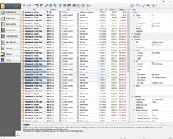 The list contains a virtual statement of the Car loan account. There are editable items of all selected transfers in the properties view.